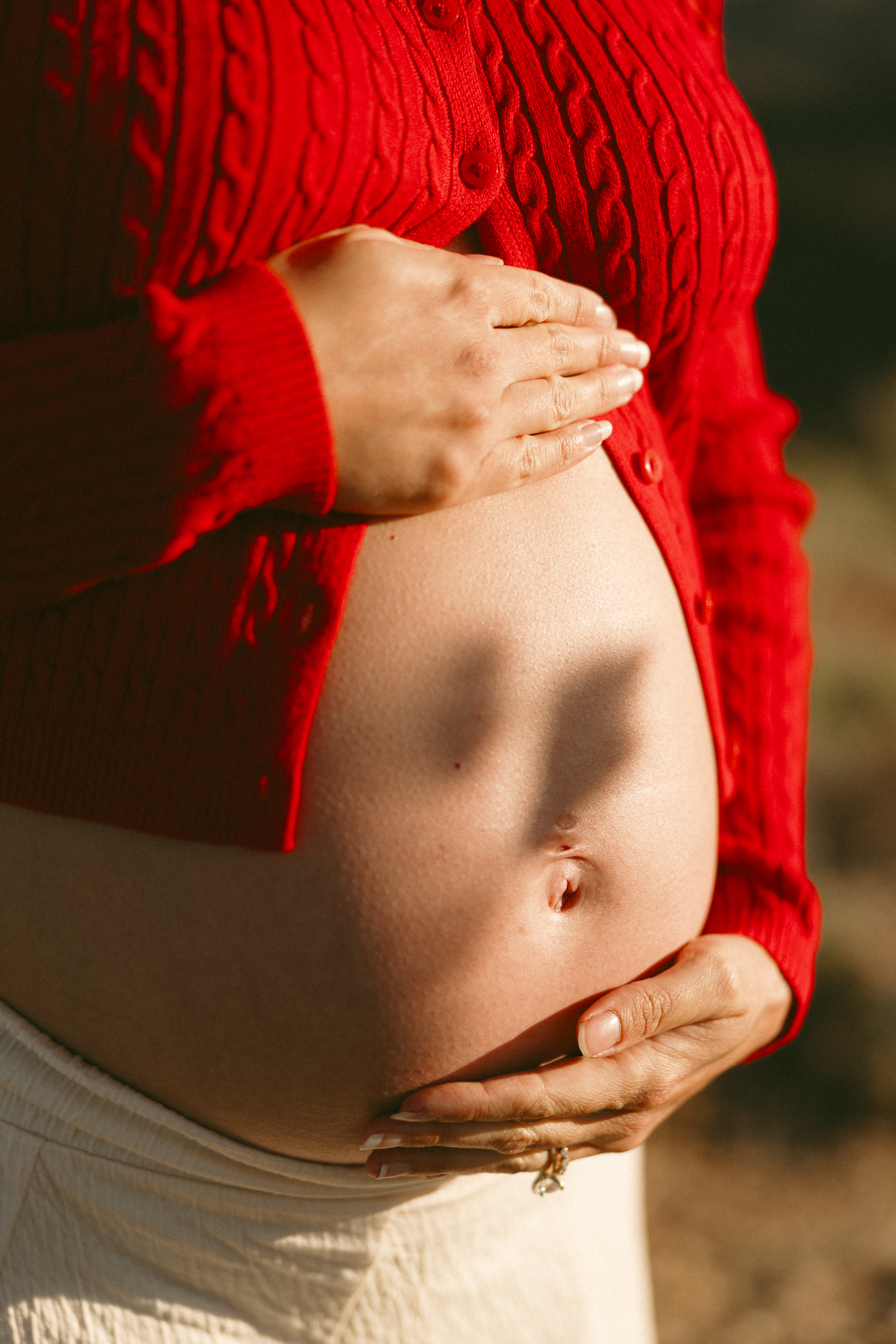 mom to be maternity photos blue sky Mt. Charleston
