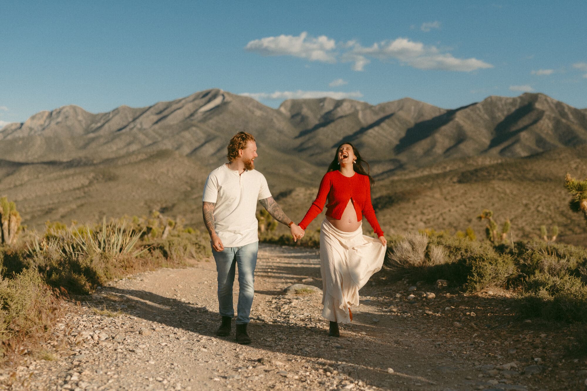 outdoor maternity photos Mt. Charleston Las Vegas