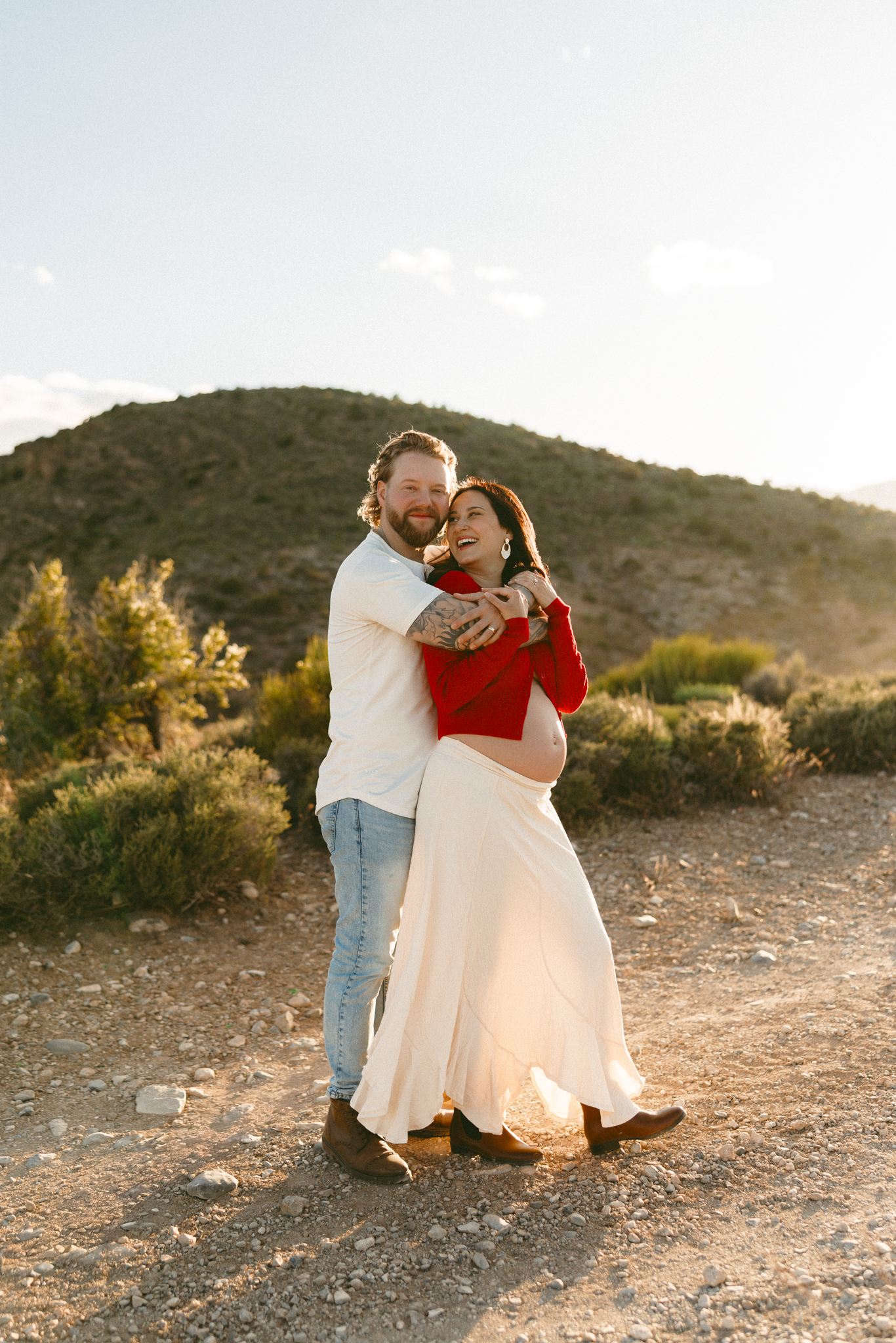 couple maternity session Mt. Charleston Nevada